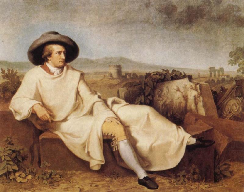 TISCHBEIN, Johann Heinrich Wilhelm Goethe in the Roman Campagna china oil painting image